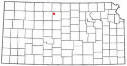 Location of Kill Creek, Kansas