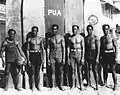 Duke Kahanamoku (far right) and his brothers