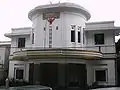 Concordia cinema decorated with Classic Javanese kala head motif on its facade.