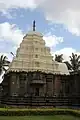 Vesara vimana (shrine and tower or shikhara) at Kalleshvara temple, Ambali