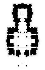 Floor plan of the temple