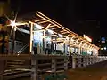 Platform at night, January 2009