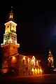 Kamianets-Podilskyi City Hall at night