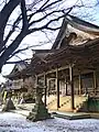 Kaizando and Nyoirindo of Daigo-ji in Kyoto. They were rebuilt in 1606.