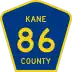 County Road 86 marker