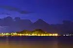 Kapuntukan Hill and Legazpi Boulevard at night