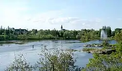 Kapuskasing as seen across the Kapuskasing River