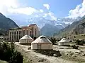 a hotel, close to Karakoram Highway