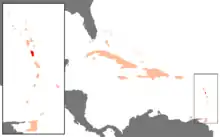 Dominica is one of the Leeward Islands.  It is located south of Guadeloupe and north of Martinique in the chain of islands defining the Caribbean's eastern extent.