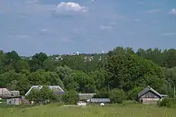 Village Karizha, with Maloyaroslavets in the distance, Maloyaroslavetsky District