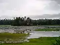 Varanga Jain temple at the center of pond in Karkala