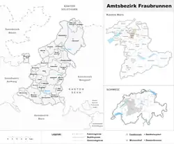 Location of Fraubrunnen District