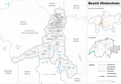 Location of Hinterrhein District