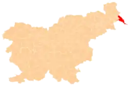 Location of the Municipality of Lendava in Slovenia