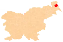 Location of the Municipality of Moravske Toplice in Slovenia