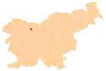 Location of the Municipality of Naklo in Slovenia