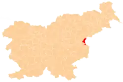 Location of the Municipality of Podčetrtek in Slovenia