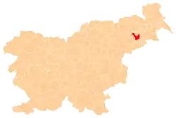 Location of the Urban Municipality of Ptuj in Slovenia