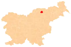 Location of the Municipality of Rečica ob Savinji in Slovenia