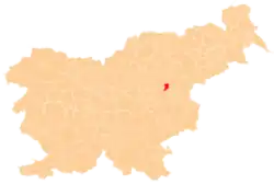 Location of the Municipality of Štore in Slovenia