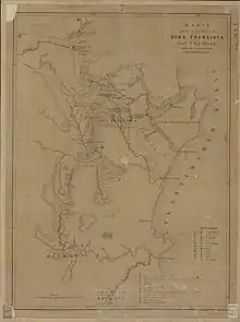 1840s map of the Dona Francisca colony