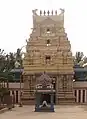 Nandi mandapa in front of rajagopura