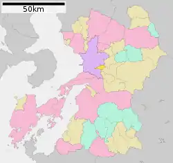 Location of Kashima in Kumamoto Prefecture