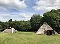 Reconstructed pit houses