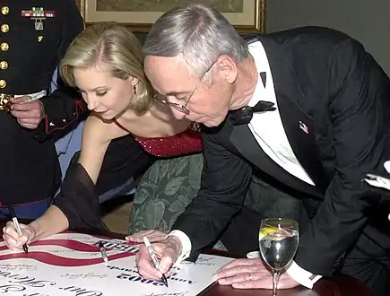 Katie Harman,Miss Oregon 2001 and Miss America 2002, signing poster