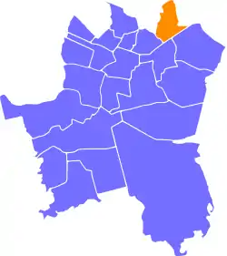 Location of Dąbrówka Mała within Katowice