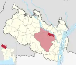 Location of Kaunia