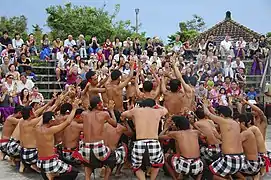 Image 66Kecak dance performance as a tourist attraction in Bali. (from Tourism in Indonesia)