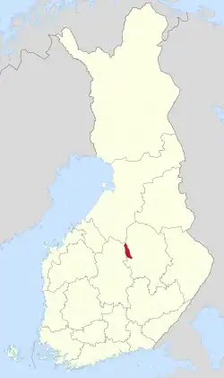 Location of Keitele in Finland