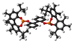 Ball-and-stick model of the kelliphite molecule