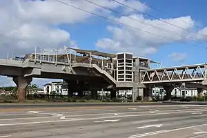 Skyline Keoneae Station fabric canopies, Honolulu, HI  (Photo: Musashi1600)