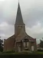 The church of Erondegem rear view