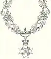 The necklace of the House Order of the Wendish Crown, depicting the Wendish Crown.