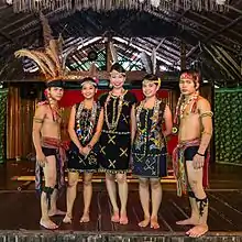 Murut in traditional attire.