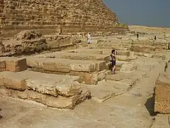 Remains of the magazines of the Mortuary Temple