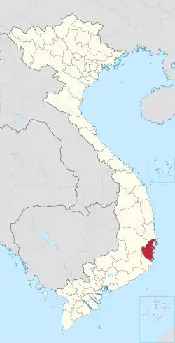 Location of Khánh Hòa within Vietnam