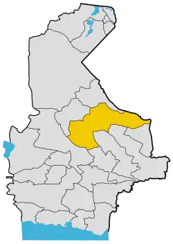 Location of Khash County in Sistan and Baluchestan province