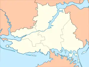 Syvaske is located in Kherson Oblast