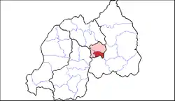 Shown within Kigali Province and Rwanda