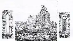 Drawing from mediaeval church of Kilmacduane