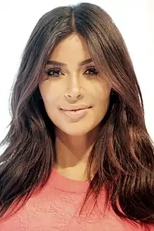 A photograph of Kim Kardashian in 2014.