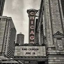 A photograph of the Chicago Theatre's signage, taken by Tony Levin