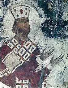 Image 53George III as depicted on a medieval fresco from Vardzia (from History of Georgia (country))