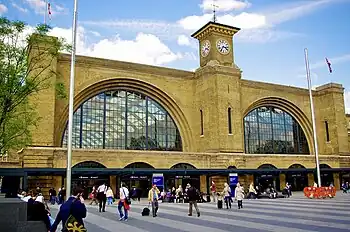 Image 4The south façade of King's Cross railway station London terminus of the East Coast Main Line.