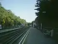 The northbound platform facing south