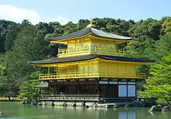 Kinkaku, the Golden Pavilion of Rokuon-ji, is one of the most famous landmarks of Kita-ku.